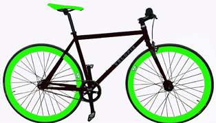 Bic SRX Velofix Race BK/GN 53cm