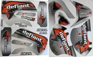Calcomanias Defiant Devil Pro-R
