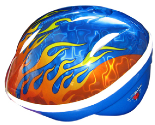 Casco Kidzamo Bike Flame SM/MD Rd/Bk (910835)