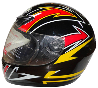 Casco Mot Full Black X-Small
