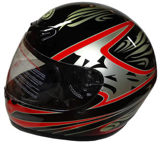 Casco Mot Full Red Medium