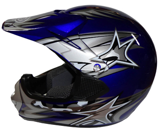 Casco Mot MX X-Large - Blue