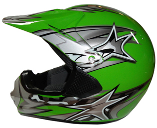 Casco Mot MX Medium - Green