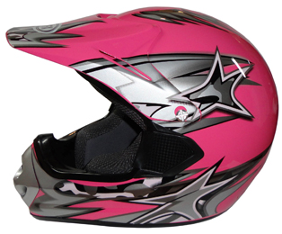 Casco Mot MX Pink Small ni?o