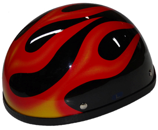 Casco Mot Flame RD (Eagle) LG