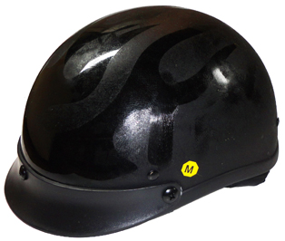 Casco Mot 500 Black / Black Flame XLarge