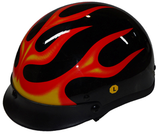 Casco Mot 500 Black Flame Medium
