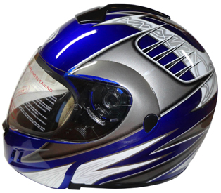 Casco Mot Full Flip Blue Small