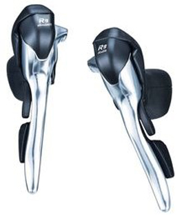 Palanca/Man Road Microshift R9 2x9 short reach Silver